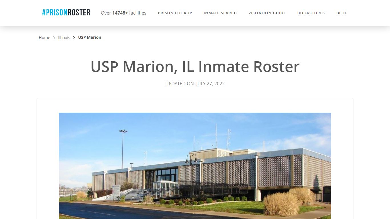 USP Marion, IL Inmate Roster - Prisonroster