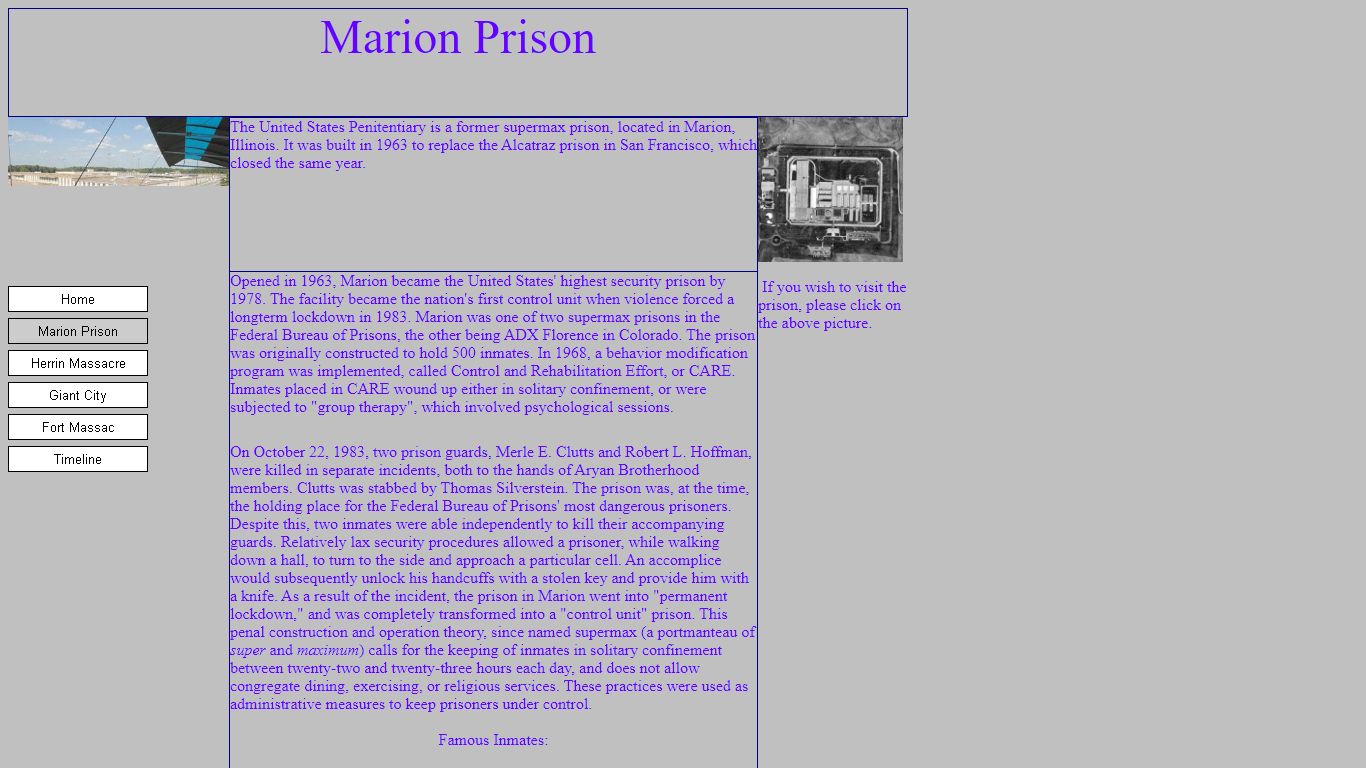 Marion Prison - Southern Illinois University Carbondale
